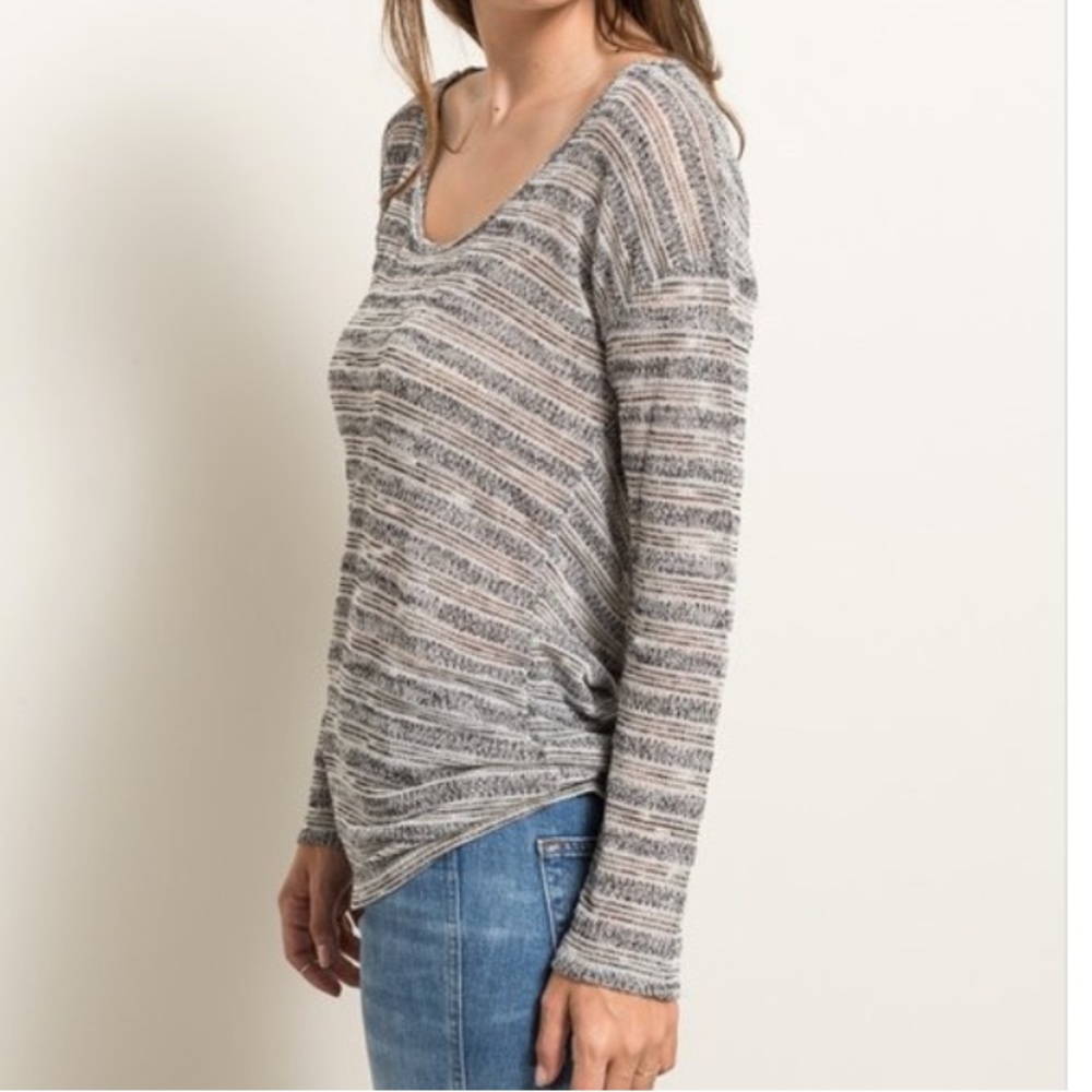NEW WITH TAGS, Hem & Thread drape back tunic blouse